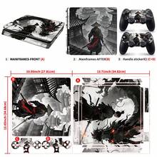 1 Set Waterproof, Scratch-Resistant Printed Skin Stickers Compatible With PS4 Slim Game Console, Personalized Decorative Protective Decal Stickers - FOR  Slim - View 2