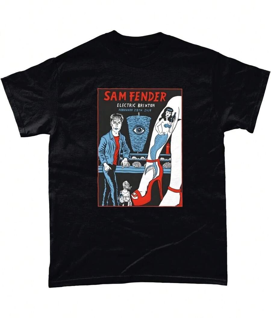 Sam Fender ElectricBrixtonGraphic Tee T-Shirt - màu đen - Xem 1
