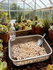 1pc Stainless Steel Garden Soil Sieve, Multi-Size Square Drainage Basket Mesh, Suitable For Soil Screening, Succulent Soil Filtration And Aquarium Substrate Filtering, Ideal For Gardening Enthusiasts, Potting Soil Screening, Compost Sifting, Sand And Gravel Separation, Indoor And Outdoor Plant Care Tool, Farmhouse Garden Accessory, Multi-Purpose Household Sieve For Seed Sorting, Pet Bedding Cleaning - One Size - View 7