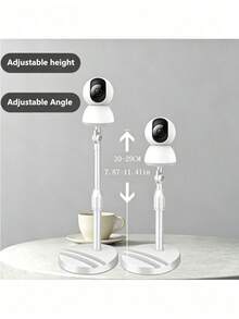 Adjustable Desktop Telescopic Webcam Stand, Suitable For Home Use And Security Cameras, Monitors - White - View 4