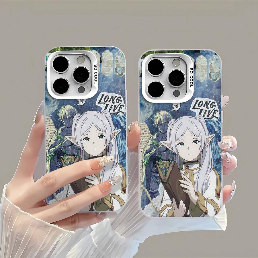 Funda para teléfono con personajes de Mystical Adventure. Compatible con fundas para teléfonos , 17, 16 Pro Max, 15 Pro Max, 13 y 12. Fabricada en TPU, con un diseño moderno y elegante que ofrece protección contra golpes y caídas. Un regalo ideal para familiares, amigos, seres queridos, novios/novias, y para ocasiones especiales como fiestas y aniversarios. - Blanco - Ver 1