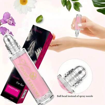 Perfume de Feromonas para Mujeres - Duradero, Amigable para Viajes, Perfume en Roll-on Portátil con Fórmula de Feromonas Pura para Mujeres Elegantes y Seguras - 10 ml, Ferromont, Empaque Elegante,Regalo de halloween, regalo de navidad