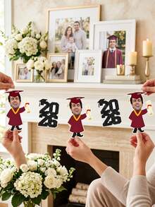 7 chiếc banner in hình khuôn mặt tùy chỉnh, banner bằng giấy cứng, banner tốt nghiệp có hình khuôn mặt, banner tốt nghiệp đại học, banner in hình khuôn mặt tùy chỉnh, banner ảnh chân dung, banner tiệc, tốt nghiệp, đại học. - Nhiều màu - Xem 8
