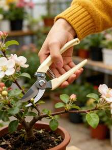 Tijeras de poda de jardín, juego de corte de flores, tijeras de poda para flores, herramientas de jardinería para recortar arbustos, rosas y árboles frutales, adecuadas para floristas, patios y huertos - A - Ver 4