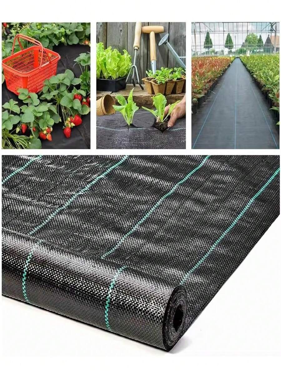 Màng phim, vải che phủ cảnh quan sân vườn, vải chống thấm, tấm phủ nhựa thoáng khí chắc chắn, tấm lót sàn dày và bền. - màu đen - Xem 1