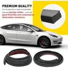 适用于Model 3 Y的6片/9片装车门密封条，降低风噪，适用于车门、后备箱和A/B柱密封，防水解决方案，精准汽车匹配，无缝安装，持久保护，车门密封条减震垫片，易于安装的自粘防风条，经久耐用且防水。 - 模型 - 查看 5
