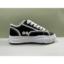 2026 New MMY Platform Sneakers Vintage Dad Shoes Unisex Pair Casual Shoes Street Fashion Bestseller Canvas Shoes For Women And Men - 黑白流蘇 - 查看 2