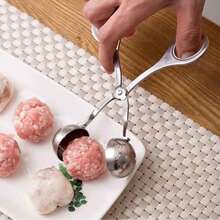 Stainless Steel Meatball Maker, Meatball, Meat Patty, Rice Ball, Fish Ball Kitchen Tools, Dumpling Shaper, Ice Cream Scoop, Kitchen Gadgets - Meatball Sandwich - View 7