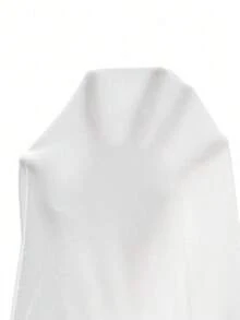 Short Sleeve T-Shirt With Round Neck And Solid Color - 白色 - 查看 8