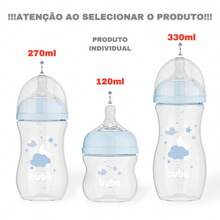 Easy Flow Baby Bottle | Anti-Colic Baby Bottle | Ultrasoft Silicone Nipple | 120ml / 270ml / 330ml | Buba - 藍色 - 查看 6