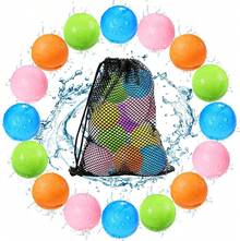 Reusable Water Balloons For Kids - Washable Magnetic Splash Balls, Silicone Water Bombs Summer Outdoor Pool Beach Toys, Bath Game & Easter Basket Stuffers Party Gifts - 彩色 - 查看 1