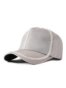 1pc Y2K Style Vintage Baseball Cap With Pearls, Women's Accessory, Summer Golf Hat, Dad Hat, Adjustable Classic Low Profile Solid Color Cap, Unisex Outdoor Sun Hat, Fashion Casual American Style Denim Hat, Perfect Gift Choice - Baseball Cap - View 16