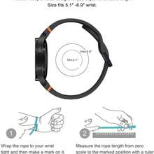 Bộ 8 dây đeo mỏng tương thích với Samsung Galaxy Watch 7 6 5 4 40mm 44mm, Active 2 40mm 44mm, Galaxy Watch FE, Galaxy Watch 4/6 Classic, Galaxy Watch 5 Pro, dây đeo silicon mềm 20mm dành cho nam và nữ - Galaxy Watch 3/4/56-20mm - Xem 3