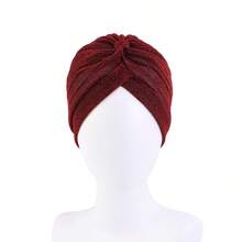 1pc Bohemian Style Polyester Metallic Headscarf, Suitable For Party, Wedding, Vacation, Dinner Date, All Seasons - 1 Item - View 6