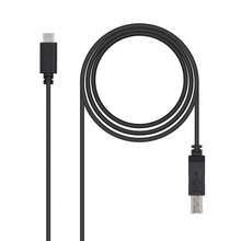 NANOCABLE Cavo da USB 2.0 B a USB-C da 1 m - Visualizzare 3