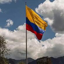 1pc Colombia National Flag, Festival Celebration Bunting, Match Hanging Flag, Outdoor Decoration, Garden Flag, Colombia Restaurant Decor, Flag - A - View 7