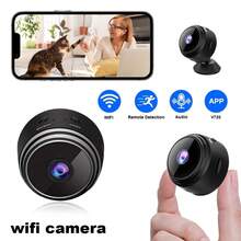 2pcs Mini Wireless Compact Security Camera, 1080P HD Smart Night Vision Camera, Indoor Surveillance Camera For Car/Office, Can Be Used As Dash Cam, Magnetic Clip Design, Real-Time View, Support TF Card Storage (TF Card Not Included), Rotatable Base, Rechargeable Recording, Motion Detection, Cycle Recording, Suitable For Home, Car, Office And Other Scenarios - Black - View 4
