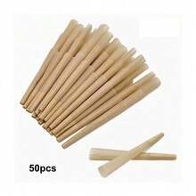 25/50/100/200 Pcs, Natural Pre-Rolled Cone, Extra Large Cigarette Rolling Papers 109mm, Includes Filters And Packaging Tubes, Slow Burning, Household Tool, Holiday Gift, Birthday Gift, Gift For Friends - Beige - View 7