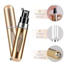 4pcs 0.17oz Portable Perfume Spray Bottles - Leak-Proof Aluminum Atomizer, Travel Essential |   Easy To Refill, Suitable For Perfume, Essential Oils, Cologne And Other Liquids, Travel Accessories, Beach Vacation, Summer Holiday, School Supplies, Back To School - 多色 3 - 查看 5