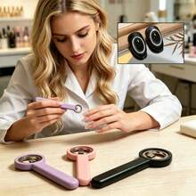 1 chiếc que nam châm tròn chính xác hình mắt mèo có tay cầm, lực hút nam châm mạnh mẽ cho sơn móng tay UV, lỗ nhìn rộng, dụng cụ hỗ trợ nghệ thuật làm móng hiệu ứng mắt mèo rỗng có thể tái sử dụng, que nam châm tự làm sơn móng tay hình mắt mèo. - Nhiều màu - Xem 4