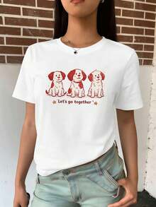 Dam-T-shirts - Vitt - Visa 2