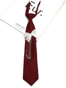 1 chiếc cà vạt hình bướm không cần thắt, phù hợp cho phong cách thường ngày, dạo phố, dự tiệc và đi học. - Nhiều màu - Xem 23