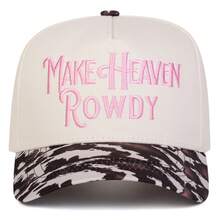 1顶女士“MAKE HEAVEN ROWDY”卡车帽，个性化刺绣字母棒球帽，街头时尚五片帽，户外防晒休闲帽，适合春季、秋季、旅行、海滩、假日、节日佩戴 - 多色 - 查看 4