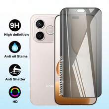 3-In-1 Lens Glass Film, Privacy Tempered Glass Film, Screen Protector Film, Back Film For Honor 600 Lite, Honor X9D, Honor 400 Lite, Honor X7D, X7C, X8B, X8C, X6B, X5B, X5C, X5D, X6D, X8D - Privacy Protection - 3IN1 - View 2