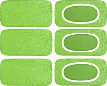 6Pcs Reusable Microfiber Mop Pads Compatible With  Sweeper Mops, Wet Sweeping Cloths &Amp; Dry Mopping Cloths, Washable Mop Pads For Surface\/Hardwood Floor Cleaning (Not Fit To  Wetjet, XL) - A - Visa 6