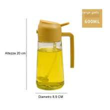 1/2个装厨房喷油瓶，二合一橄榄油喷雾器和分配器，适用于烹饪、厨房、烧烤、沙拉、烘焙，容量470毫升/15.8盎司 - 查看 16