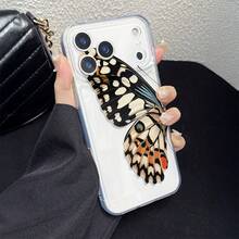 1个透明防震手机壳，TPU软壳，UV喷绘蝴蝶图案，适用于 7/8/7 Plus/8 Plus/X/XS/XR/XS Max/11/11 Pro/11 Pro Max/12/12 Pro/12 Pro Max/12 Mini/13/13 Pro/13 Pro Max/13 Mini/14/14 Pro/14 Pro Max/14 Plus/15/15 Pro/15 Pro Max/15 Plus/16/16 Pro/16 Pro Max/16 Plus/17/17 Pro/17 Pro Max/Air - 彩色 - 查看 2