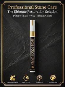 1pc Epitaph Stone Repair Pen, For Touching Up, Writing, Waterproof, Fade-Resistant, Suitable For Engraving On All Stone Surfaces Such As Tombstones, Monuments, Stone Sculptures And More (Multiple Colors Available) - Touch-up Paint Pen - View 10
