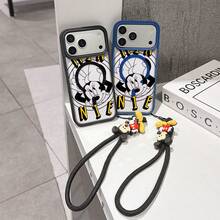 This Disney Mickey Mouse Lanyard Phone Case Is Fully Covered In TPU Material, Features Strong Magnetic Closure, Is Shockproof And Lightweight, And Is Compatible With IPhone17/16/11/13/15/15 Plus/15 Pro/15 Pro Max/12/14 Pro Max/11 Pro Max/12 Pro/12 Pro Max/13. This Phone Case Is A Popular Birthday Gift Or Business Gift Choice; It Is Durable, Stain- And Fingerprint Resistant, And Suitable For Both Men And Women. The Set Also Includes A Mickey Mouse Phone Case And A Mickey Mouse Plush Bracelet, Making It A Perfect Gift For Friends And Family. This Stylish Phone Case Is Fun, Lightweight, And Durable. IPhone17 Pro Max Phone Case, Minnie Mouse Phone Case. - Hồng - Xem 2