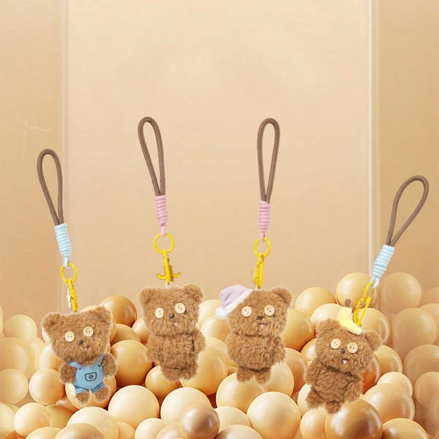Miniso 1pc Bob & Tim Series Tim Pendant, Cute Cartoon Pattern, Lightweight Fashionable Versatile, Suitable For Daily Wear And Decoration, Perfect Gift For Students, Office Workers And Friends - Multicolor - View 1