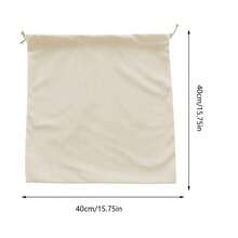 Bolsas antipolvo con cordón para bolsos, protector de carteras y bolsa de almacenamiento para viajes, funda de tela multifuncional para bolsos de lujo - Caqui - Ver 9