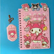 SANRIO 27pcs Cute Cartoon Sticker Combination Notebook, DIY Scrapbooking Material - Sticker - View 19
