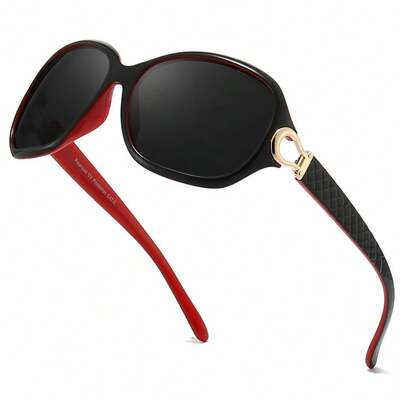 Polarised Sunglasses For Women,  Oversized Sun Glasses Fashion Ladies Shades Anti Glare UV400 Protection