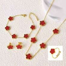 不锈钢五花耳环手链项链 - 花 - 查看 14