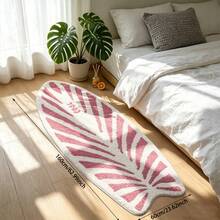 1pc Surfboard Shaped Rug, Y2K Room Decor Surfboard Mat, Non-Slip Super Soft Carpet For Living Room, Bedroom Doormat - Pink - View 13
