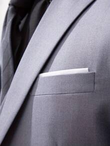 2pcs Men's Suit Set, Jacket + Trousers, Fashion Quality, Suitable For Weddings, Parties Or Formal Events - Grey - View 5