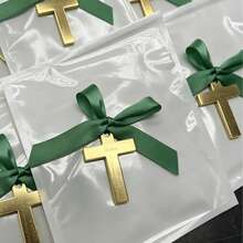 Personalized Acrylic Mirror Cross Tags: Baptism, Naming Ceremony, First Communion, Wedding Favor, Quinceañera, Party Favor, Christening Favor, Eid Al-Fitr Gift, Customized Tags - Multicolor - View 46