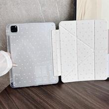 1 件装浅粉色波点平板电脑保护套，带笔槽，兼容 iPad 10.9/10.2/ Air 第五代/Pro 11/第十代/9.7/Air 2/（第七代）/（第八代）/ Air 4/5/ Pro 11/ 第十代 10.9 英寸 2022 款智能保护套/ Air 13 (M3 2025)/ Air 11 (M3 2025)/ Air 11 (M3 2025)/ 11 (A16 2025)/ 兼容 Galaxy Tab S10+/S9/A9、小米 5/5PR/6/6PRO/7/7PRO、OPPO Pad、华为 MatePad 和荣耀平板电脑。 - 彩色 - 查看 1