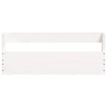 Scarpiere a Parete 2 pz  59x9x23cm Legno Massello di Pino - Bianco - Visualizzare 5