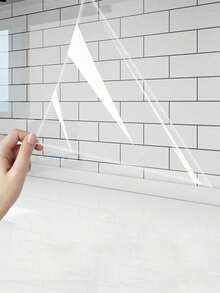 Transparent Static Cling Wall Protector Film, Adhesive-Free Wall Decor, Waterproof And Oil-Proof Plastic Sticker, Suitable For Kitchen And Home Use, Easy DIY Installation - Multicolor - View 3