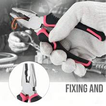 13-Piece Pink Hardware Tool Kit, Home DIY Repair Tools, Home Emergency Repair Tool Kit (Factory Direct), Pink Version-Perfect As A Gift For Girls - 13Pcs Utility Knife-Pink - View 3