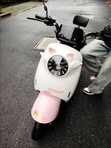 yucen Electric Motorcycle Angel Wings & Cat Ear Cute Decorative Sticker, Helmet Accessories, Suitable For YADEA - Angel Wings - View 9