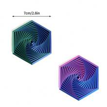 2 món đồ chơi giảm căng thẳng in 3D, thiết kế hình lục giác fractal, hình xoắn ốc xoay, đồ chơi giảm stress giác quan, thích hợp làm quà tặng ngày lễ, Giáng sinh, sinh nhật (màu tím nhạt), trò chơi tiệc tùng, tiệc độc thân, đồ dùng tiệc độc thân, trò chơi tiệc tùng, kỷ niệm, đồ chơi, trang trí sinh nhật, đồ dùng tiệc tùng, đồ dùng tiệc sinh nhật, đồ dùng tiệc tốt nghiệp. - Nhiều màu - Xem 11