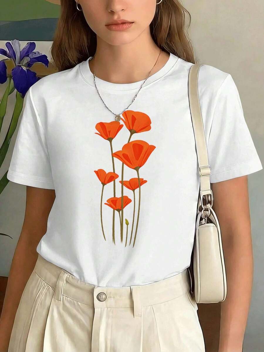Women T-Shirts - White - View 1