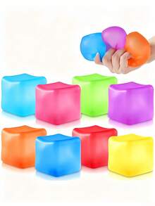 6 món đồ chơi bóp cơ bằng kẹo dẻo, đồ chơi giảm căng thẳng dạng mạch nha dành cho người lớn, giúp giảm lo âu. - Đá viên lớn - Xem 8