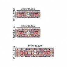 1 pieza Alfombrilla para grifo con estampado bohemio, de poliéster duradero, de secado rápido, fácil de limpiar, adecuada para cocina y baño, fácil de instalar, decoración diaria, regalo, alfombrilla de baño, alfombrilla de grifo duradera, accesorio para grifo - Multicolor - Ver 10